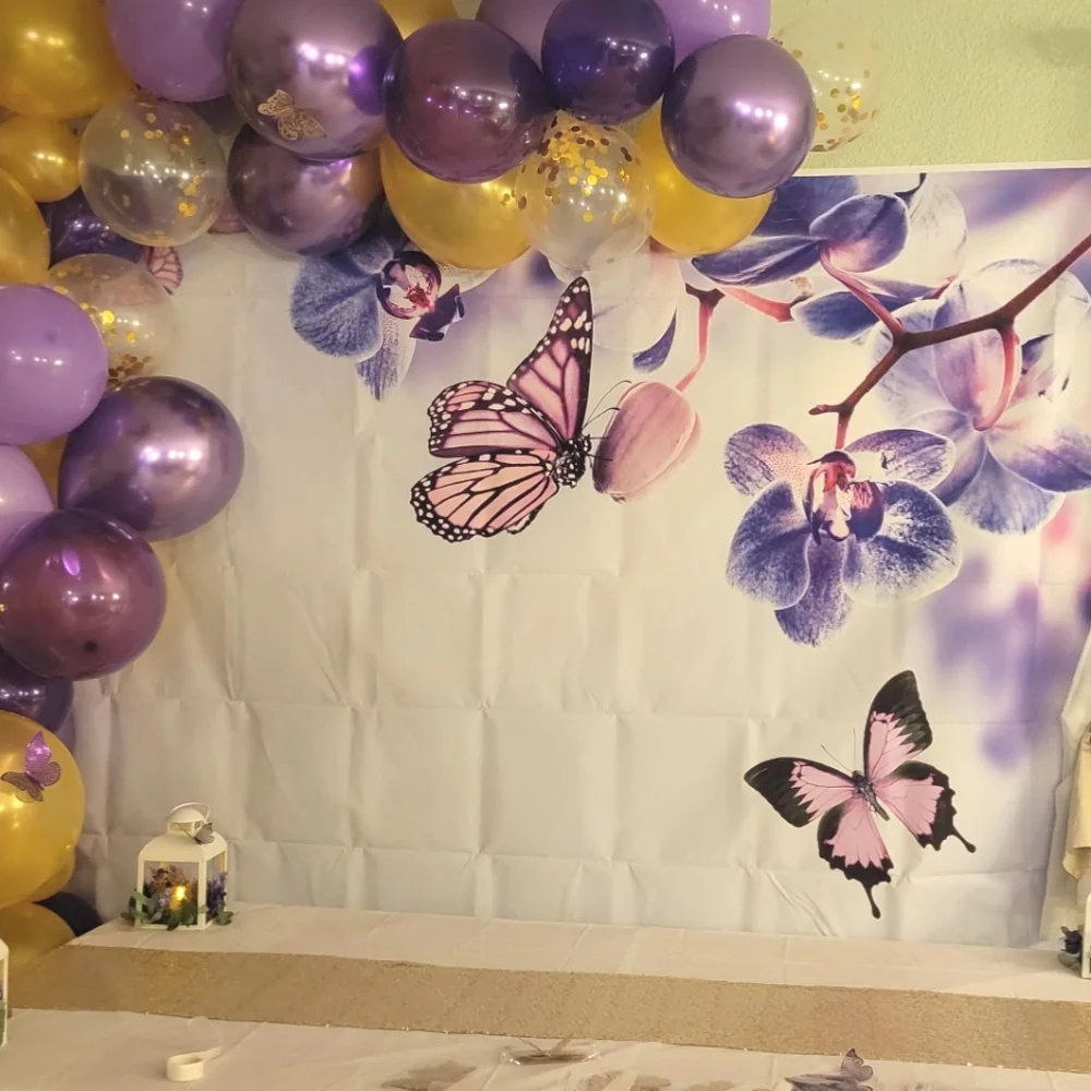 Purple‎ and Pink Butterfly Orchid Art